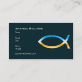 クリスチャン|の牧師|の司祭 名刺 (裏面)