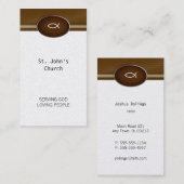 クリスチャン|の牧師|の司祭 名刺 (正面/裏面)