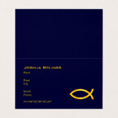 クリスチャン|の牧師|の司祭 名刺 (内部フラット)