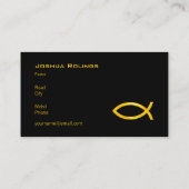 クリスチャン|の牧師|の司祭 名刺 (裏面)