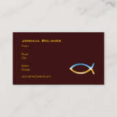 クリスチャン|の牧師|の司祭 名刺 (裏面)