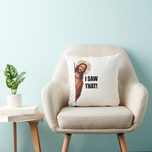 クリスチャン・イエスがあなたを見ている、私が見たイエス クッション (椅子)