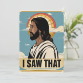 クリスチャン・イエスがあなたを見ている、私が見たイエス シーズンカード (スタンド正面)