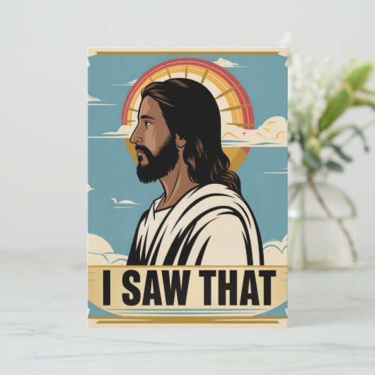 クリスチャン・イエスがあなたを見ている、私が見たイエス シーズンカード (スタンド正面)