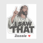 クリスチャン・イエスがあなたを見ている、私が見たイエス シール (シート)