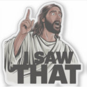 クリスチャン・イエスがあなたを見ている、私が見たイエス シール (正面)