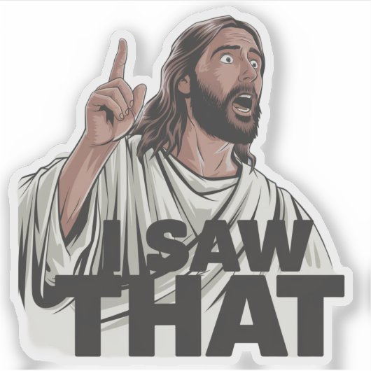 クリスチャン・イエスがあなたを見ている、私が見たイエス シール (正面)