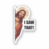 クリスチャン・イエスがあなたを見ている、私が見たイエス シール (正面)