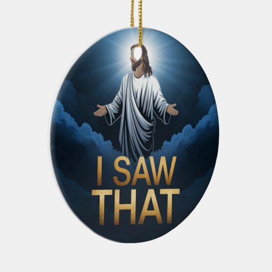 クリスチャン・イエスがあなたを見ている、私が見たイエス セラミックオーナメント (右)