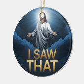 クリスチャン・イエスがあなたを見ている、私が見たイエス セラミックオーナメント (左)