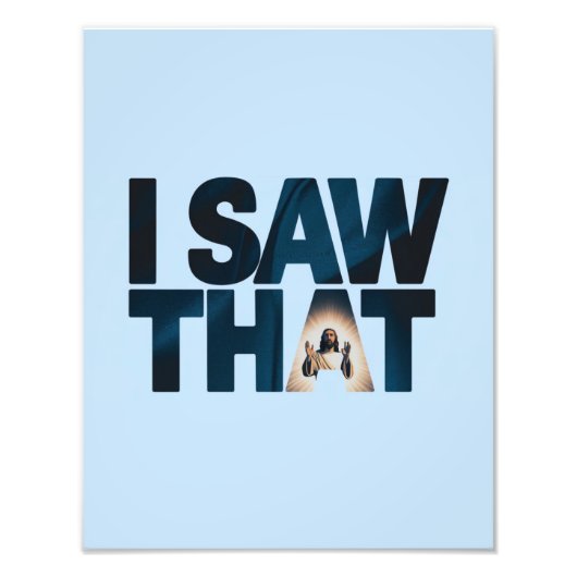 クリスチャン・イエスがあなたを見ている、私が見たイエス フォトプリント (正面)