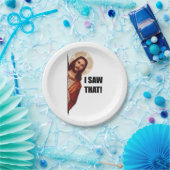 クリスチャン・イエスがあなたを見ている、私が見たイエス ペーパープレート (パーティー)