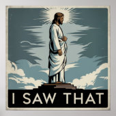 クリスチャン・イエスがあなたを見ている、私が見たイエス ポスター (正面)