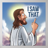 クリスチャン・イエスがあなたを見ている、私が見たイエス ポスター (正面)