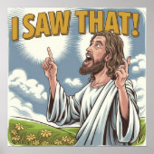 クリスチャン・イエスがあなたを見ている、私が見たイエス ポスター (正面)