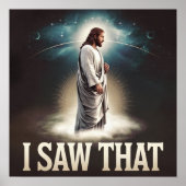 クリスチャン・イエスがあなたを見ている、私が見たイエス ポスター (正面)