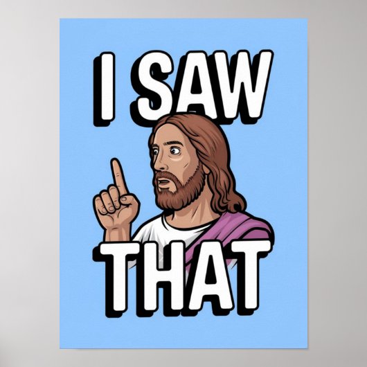 クリスチャン・イエスがあなたを見ている、私が見たイエス ポスター (正面)