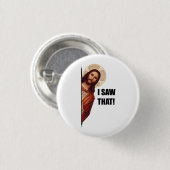 クリスチャン・イエスがあなたを見ている、私が見たイエス 缶バッジ (正面&裏面)