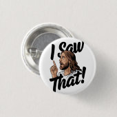 クリスチャン・イエスがあなたを見ている、私が見たイエス 缶バッジ (正面&裏面)