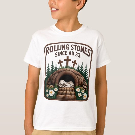 クリスチャン・イエスは復活したフェイク Tシャツ (正面)