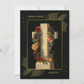 クリスチャン・イエスフローラクロス家族写真復活祭 シーズンカード (正面)