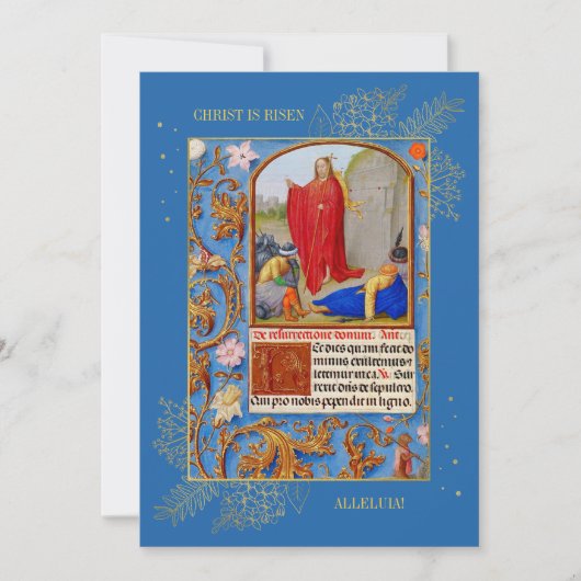 クリスチャン・イエス復活イースター家族の写真 シーズンカード (正面)