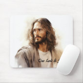 クリスチャン、イエス・キリスト私たちの救い主、宗教的な#5 マウスパッド (マウス)
