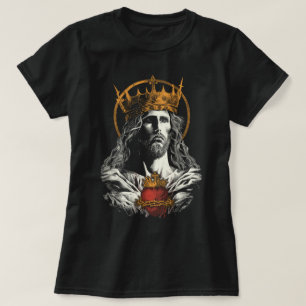クリスチャン・イエス・キリスト・カトリック王のシャツ Tシャツ
