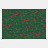 クリスチャン・イエス・キリスト・クリスマス ラッピングペーパーシート (正面3)