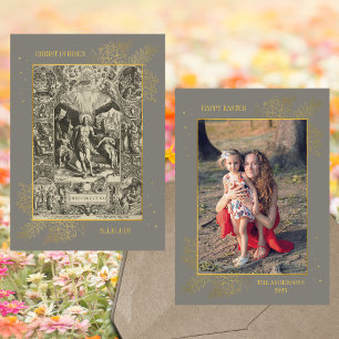 クリスチャン・イースター・イエス復活ファミリーの写真 シーズンカード