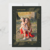 クリスチャン・イースター・イエス復活ファミリーの写真 シーズンカード (裏面)