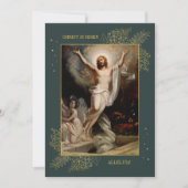 クリスチャン・イースター・イエス復活ファミリーの写真 シーズンカード (正面)