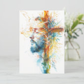 クリスチャン・イースター・カード、水彩画イエズス・クロス シーズンカード (スタンド正面)
