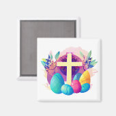 クリスチャン・イースター・クロス マグネット (正面/裏面)