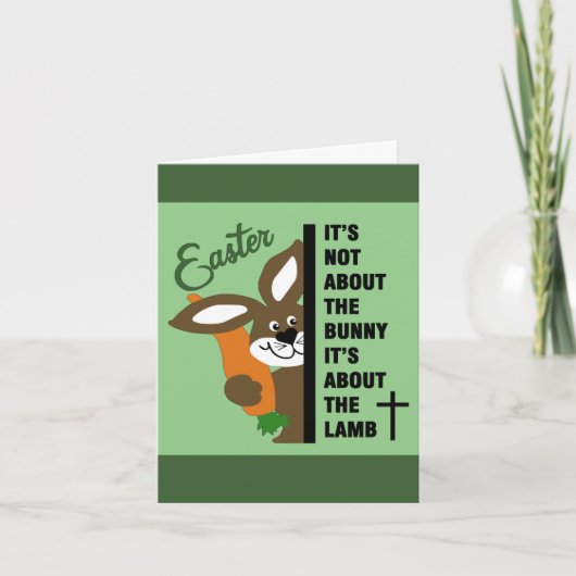 クリスチャン・イースター・バニー・カード カード (正面)