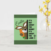 クリスチャン・イースター・バニー・カード カード (黄色い花)