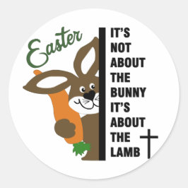 クリスチャン・イースター・バニー ラウンドシール