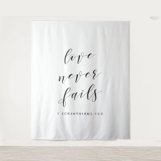 クリスチャン ウェディング バックドロップ 教会式 装飾 タペストリー (正面)