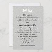 クリスチャン ウェディング 招待状 -- 信仰、希望、愛 (裏面)