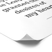 クリスチャン・ウォール・アート， 1サムエル1:27，聖書の聖句 ポスター (角)