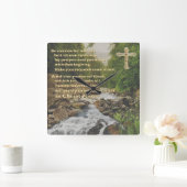 クリスチャン・ウォール・クロック スクエア壁時計 (ホーム)