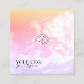 クリスチャン・エターナルライフクロス&クラウド スクエア名刺 (正面)