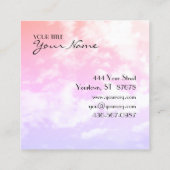 クリスチャン・エターナルライフクロス&クラウド スクエア名刺 (裏面)