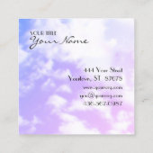 クリスチャン・エターナルライフクロス&クラウド スクエア名刺 (裏面)