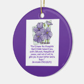 クリスチャン・エレミヤ29:11 セラミックオーナメント (左)