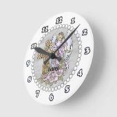クリスチャン・エンジェル私のバラクロス時計 ラウンド壁時計 (傾斜)