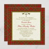 クリスチャン オータム プライド スクエア ウェディング インビテーション (正面/裏面)