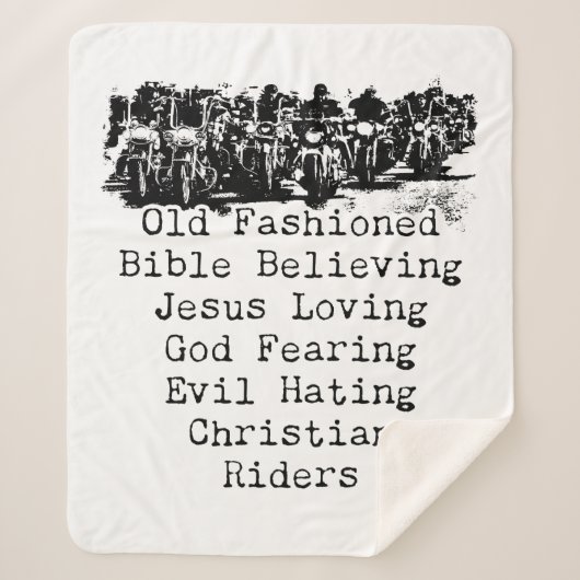 クリスチャン・オートバイクール・メおもしろいンス・ヴィンテージ信仰 シェルパブランケット (正面)