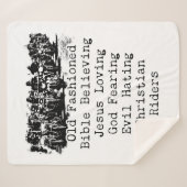 クリスチャン・オートバイクール・メおもしろいンス・ヴィンテージ信仰 シェルパブランケット (正面(横))