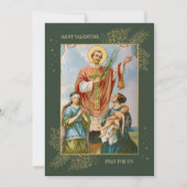 クリスチャン・カトリック夫婦の写真バレンタインデー シーズンカード (正面)